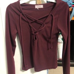 Brandy Melville Front Tie Top